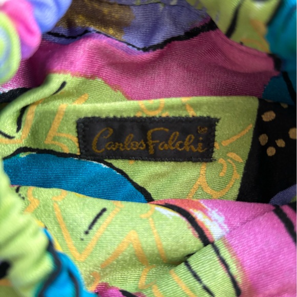 Gorgeous multi color Carlos Falchi mini bag. Made in USA. - Picture 3 of 3
